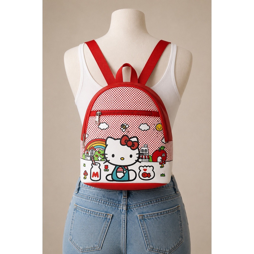 Sanrio Hello Kitty & Friends Mini Backpack Kogyaru Faux Leather SIL-34706